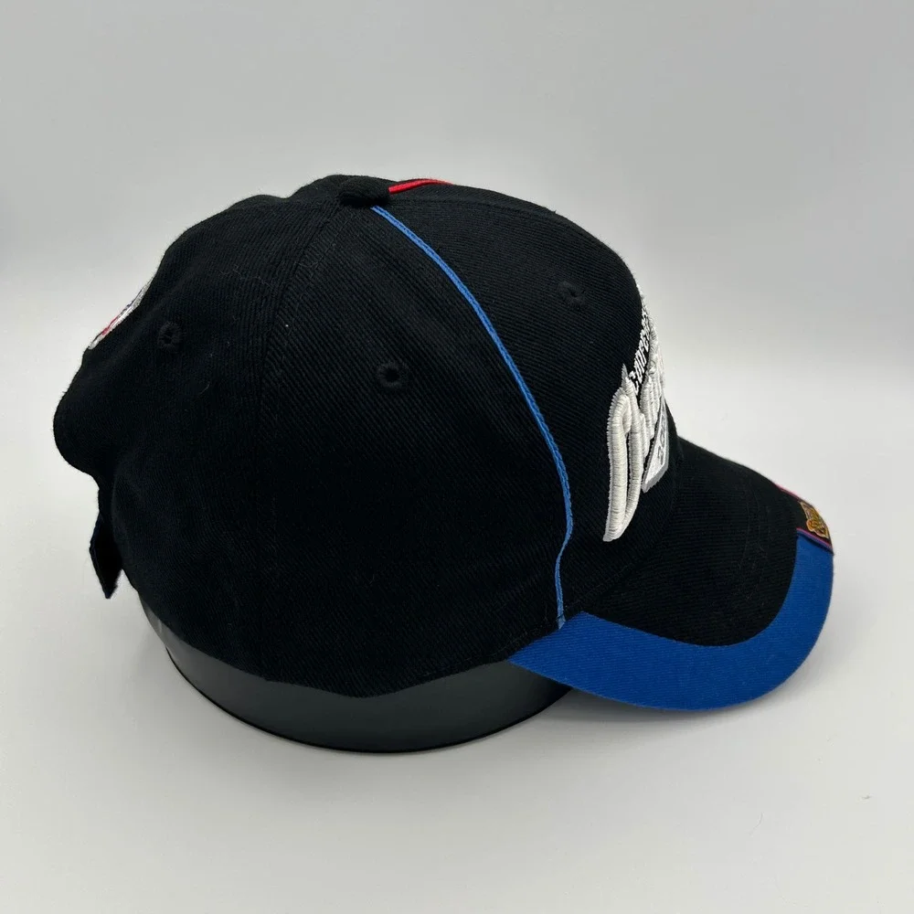 Carolina‎ Panthers 2003 NFC Champions Reebok Hat Mens OSFM Black Red Blue Sporty